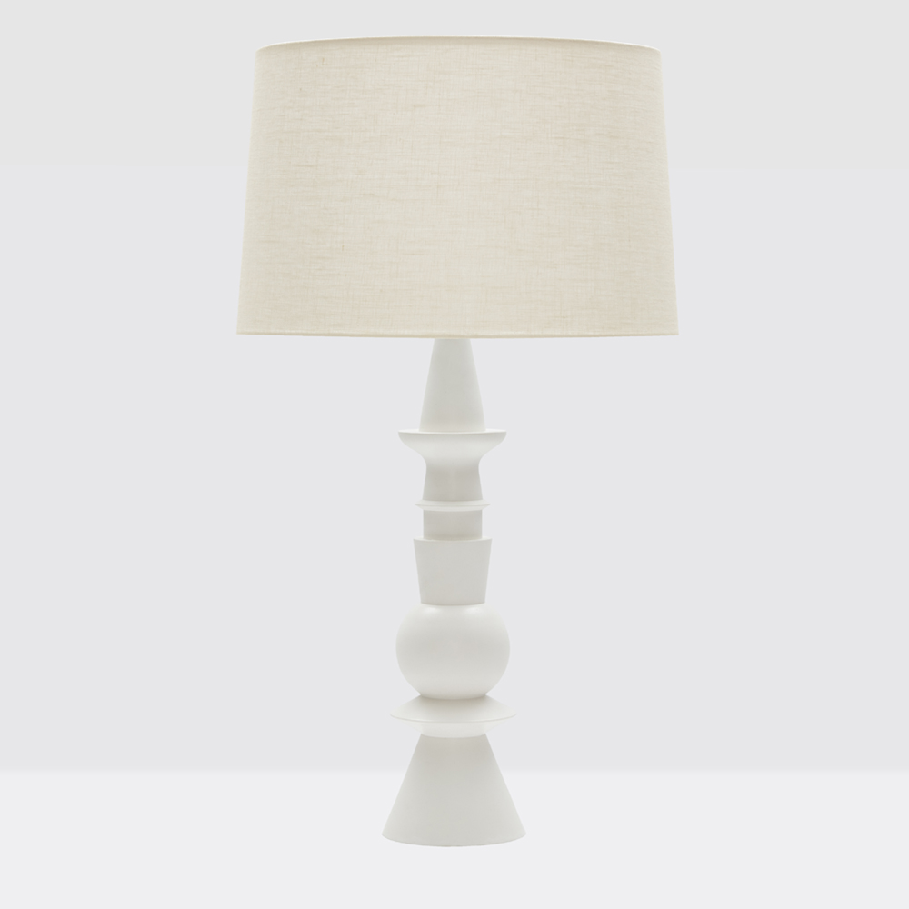 Cleo Table Lamp 2, White Plaster