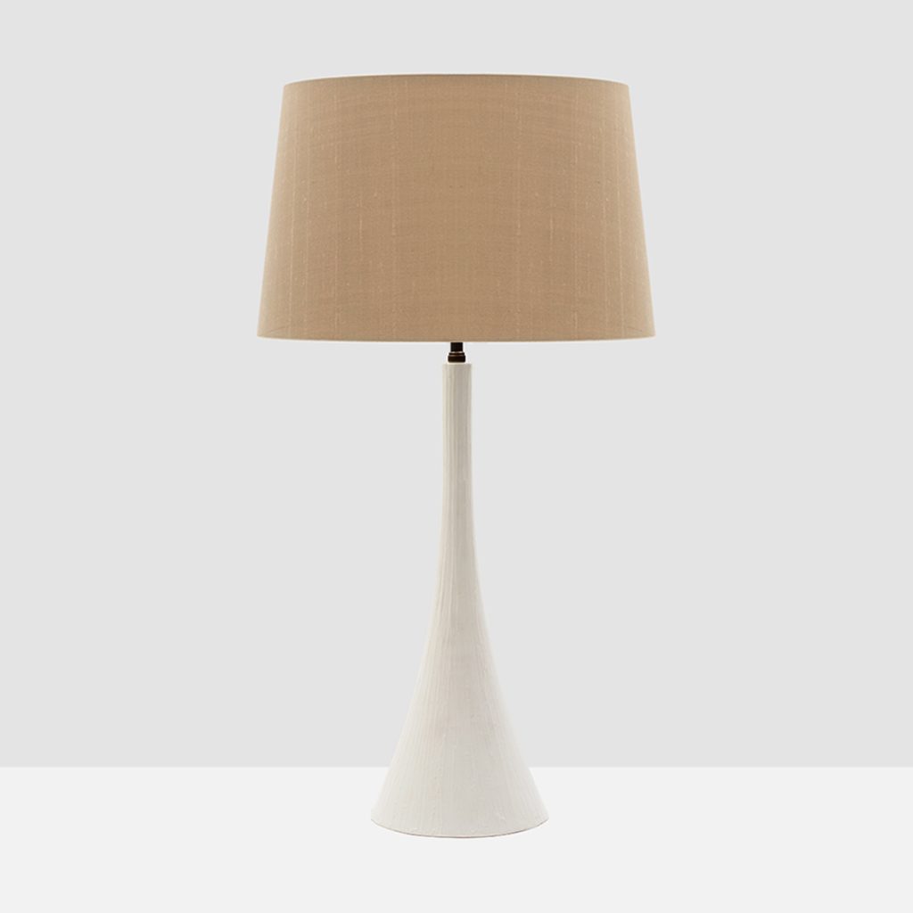 Cone Table Lamp, Textured Plaster