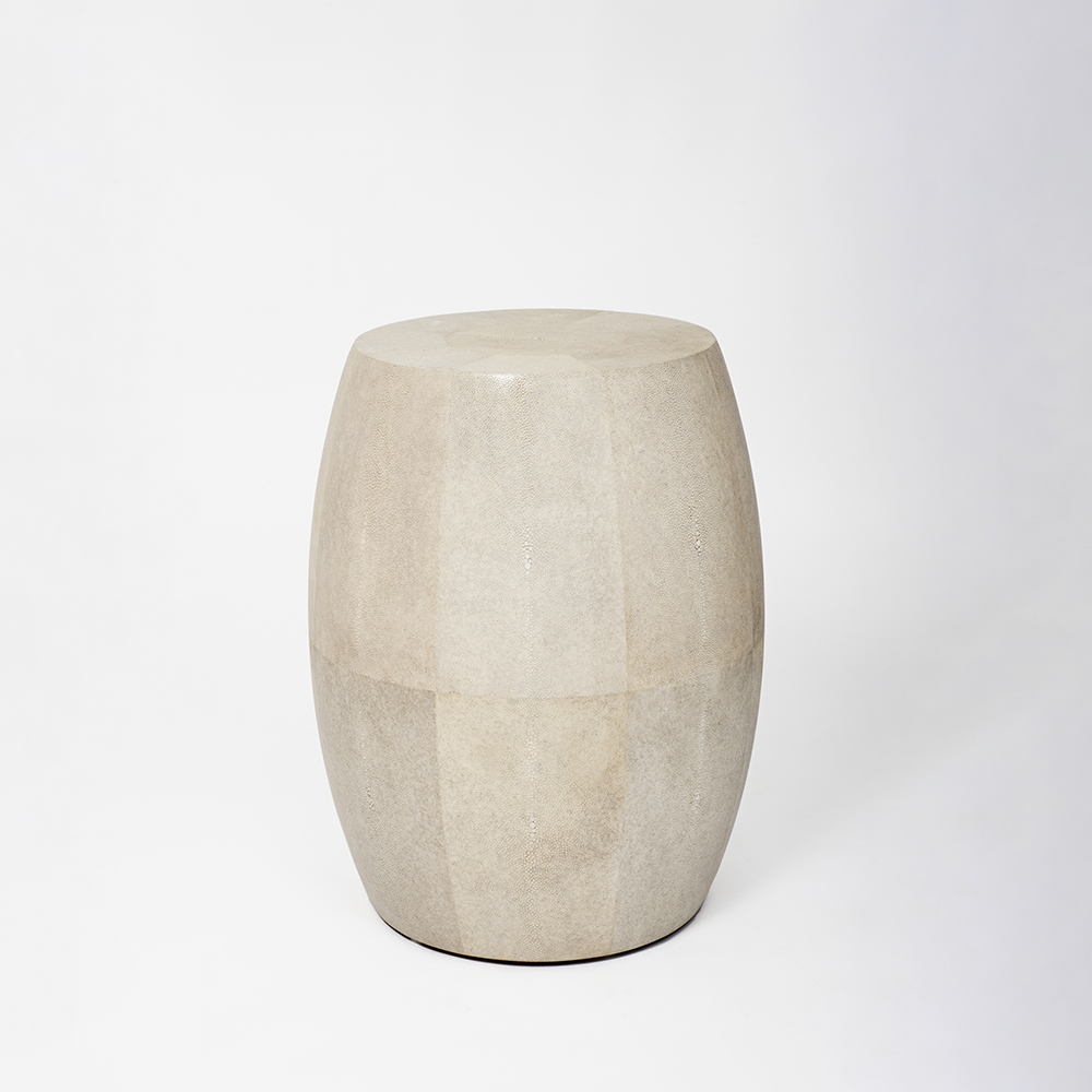 Drum Side Table, Shagreen