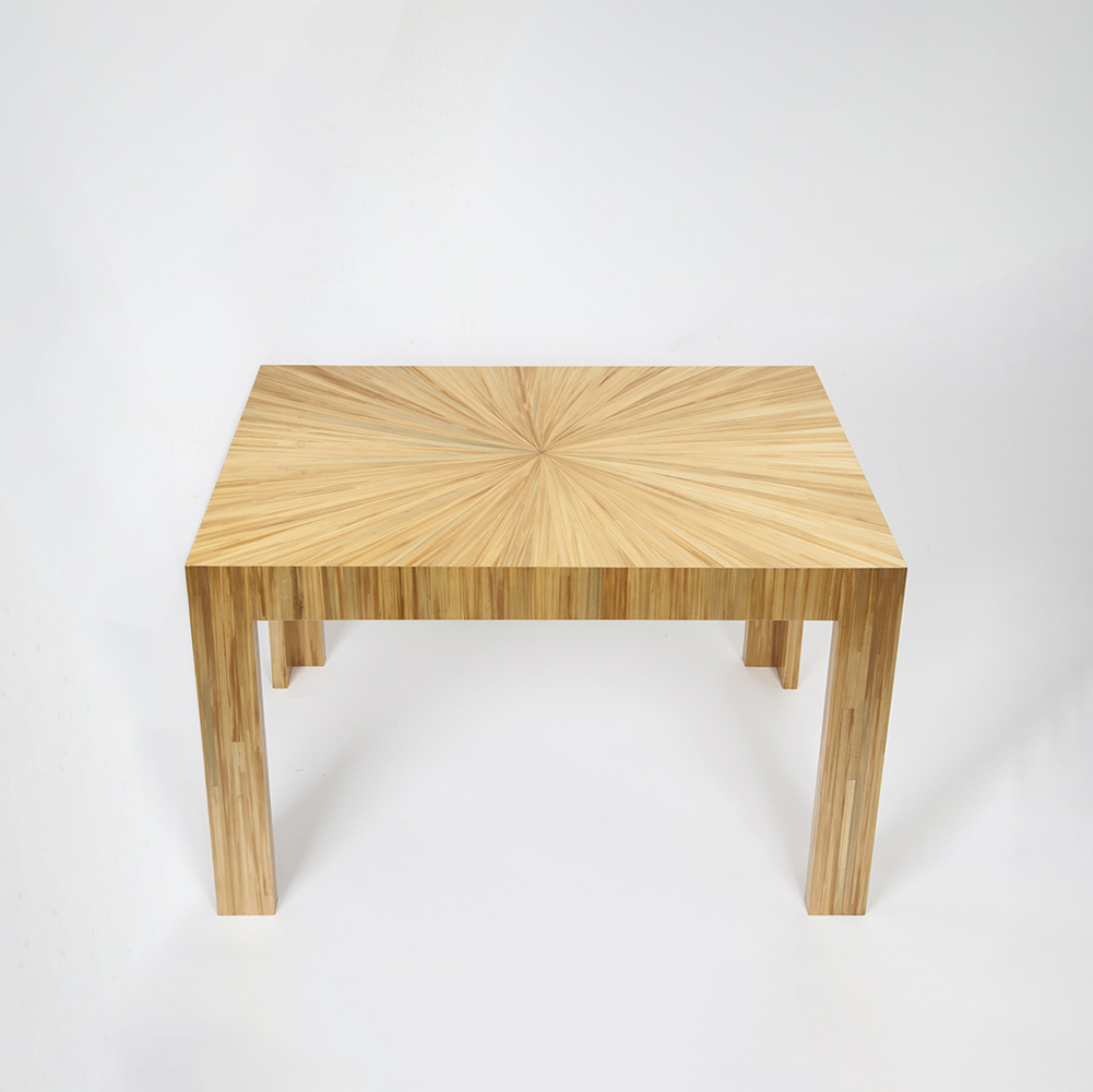 Rectangular Side Table, Straw Marquetry_straight