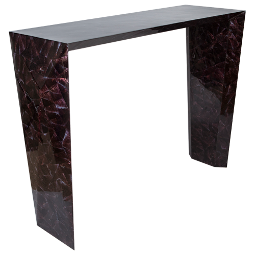 ZAZO CONSOLE TABLE IN VIOLET OYSTER 